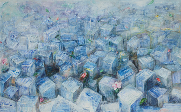 사진: '박스시티' 162.2x260.6cm, Mixed Media on Canvas, 2020 [제공 = 갤러리이즈]