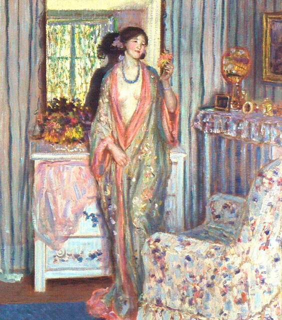사진: Friedrich Carl Frieseke, The Robe, 1915, Indianopolis museum of Art [제공 = 아트램프]