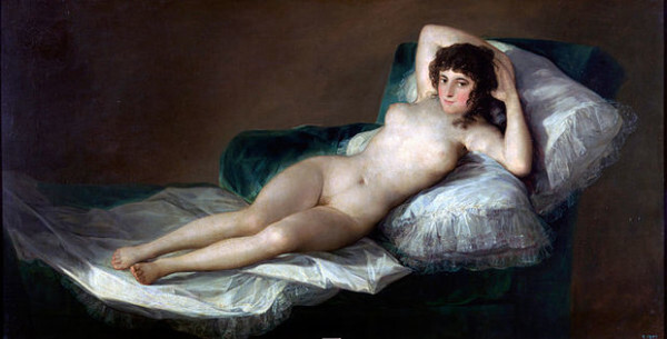 프란시스코 고야, 옷을 벗은 마하(The Nude Maja), 1797~1800, 프라도 미술관 [사진 제공 = 아트램프]