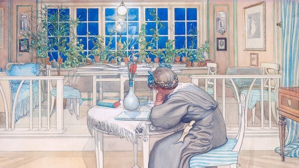 Carl Larsson, The Night Before the Trip to England, 1909 [사진 제공 = 아트램프]