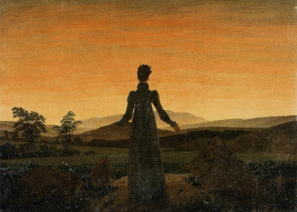 카스파르 다비드 프리드리히, Woman before the Rising Sun, 1818, Folkwang Museum [사진 제공 = 아트램프]