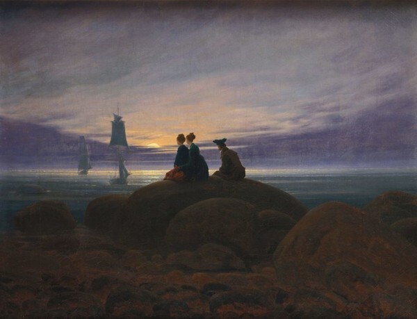 Caspar David Friedrich, Moonrise over the Sea, 1822, Alte Nationalgalerie, Berlin. [사진 제공 = 아트램프]