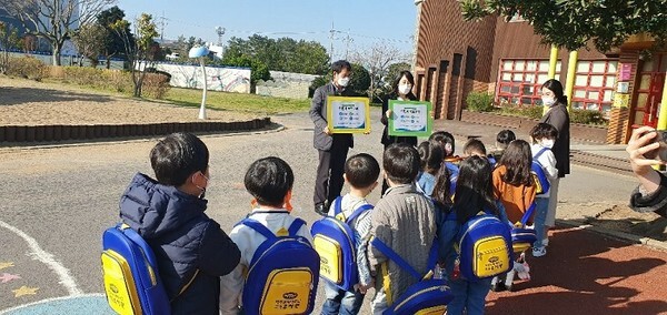 사진: '어린이 교통안전 릴레이 챌린지' 현장 [제공 = 제주대학교]