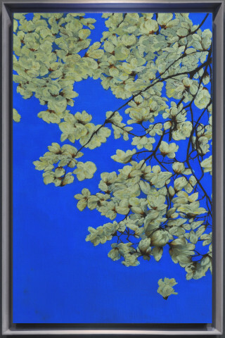 마음의 기억 - 백목련 No.21-1(Memory in Heart-White Magnolia), 116.8x72.7x4㎝, Oil on Canvas, 2021 [제공 = 리서울갤러리]