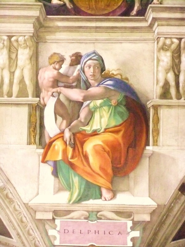 Michelangelo, The Delphic Sibyl, detail, Sistine Chapel, Vatican. [사진 제공 = 아트램프]