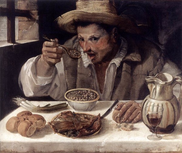 Annibale Carracci, The Bean Eater, ca. 1584 – 1585. Source: Wikimedia Commons. [사진 제공: 아트램프]
