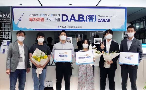 사진: 다래전략사업화센터 ‘답’ 2기에 선정된 스타트업 [제공 = 다래전략사업화센터]