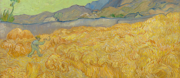 사진: 수확하는 사람, 빈센트 반 고흐, 1889, Van Gogh Museum, Amsterdam, The Netherlands.