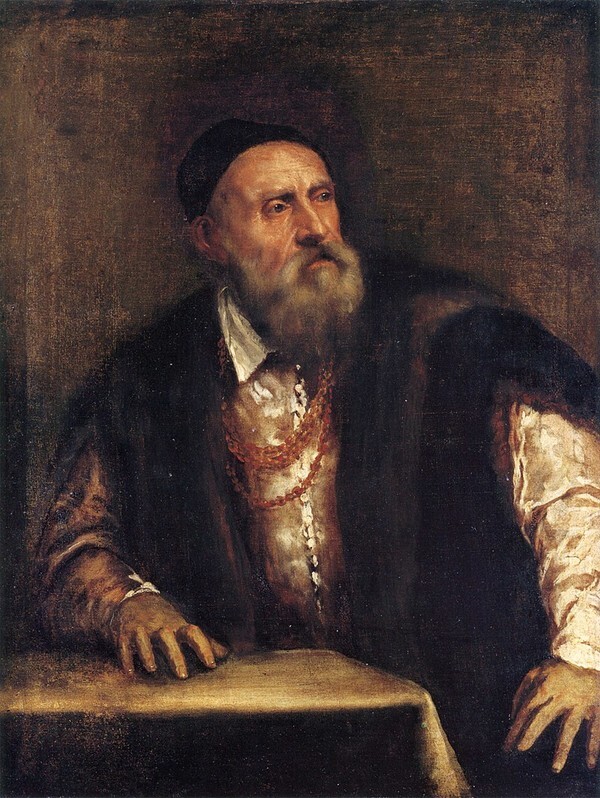 Titian, Self Portrait, 1546-7, Gemäldegalerie, Berlin, Germany.