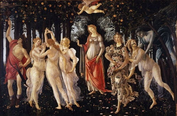 Sandro Botticelli, Primavera, c. 1482, Uffizi Gallery, Florence.