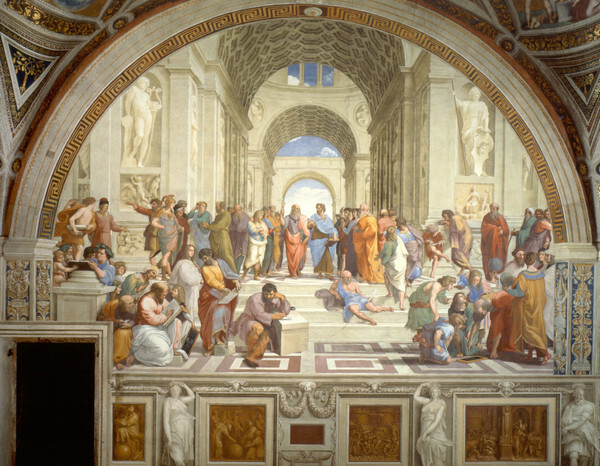 Raphael Sanza, The School of Athens, 1509-11, Stanza della Segnatura, Papal Palace, Vatican.
