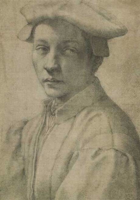 Michelangelo Buonarroti, Portrait of Andrea Quaratesi, 1510, British Museum