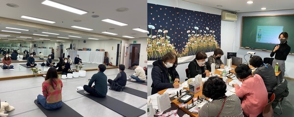 사진: 감정 노동 종사자 대상 예술치유 프로그램 '예술로 힐링' 진행 모습 [제공 = 마포문화재단]