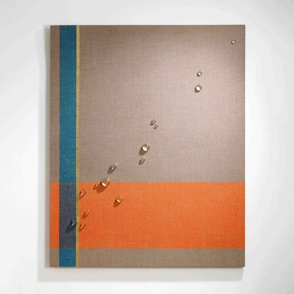 사진: Formation - Intersection 6 2021 Glass, Acrylic on canvas 117X130.3(cm) F100 [제공 = 유진갤러리]