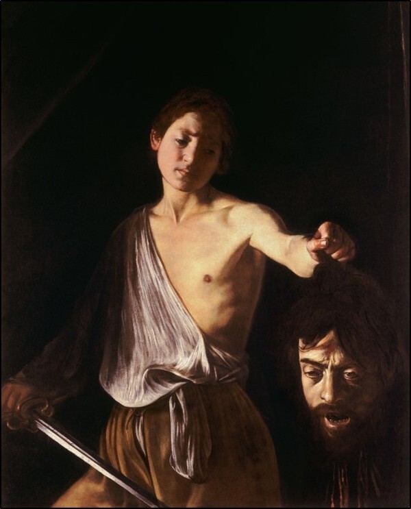자신의 죄를 참회하며 그린 작품 '골리앗의 머리를 든 다윗' | Caravaggio, David with the Head of Goliath, 1610, Rome, Galleria Borghese