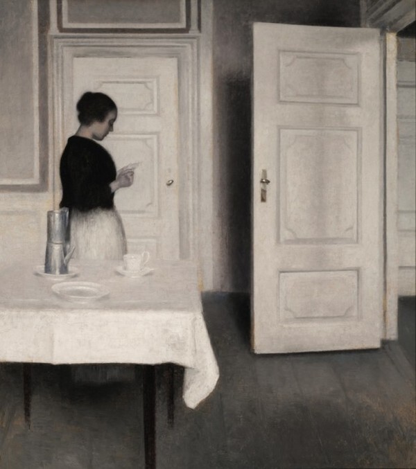 Vilhelm Hammershøi, Ida Reading a Letter, 1899, private collection [사진제공=아트램프]