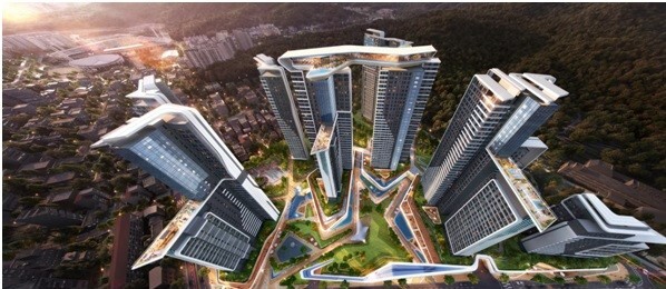 HDC현대산업개발의 ‘아이파크더 크레스트’ 조감도. [사진=조합원]