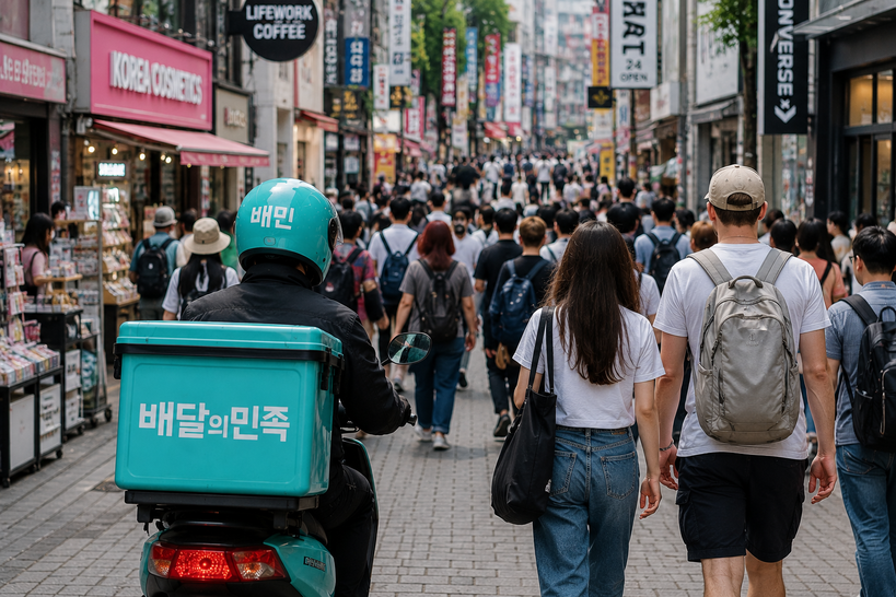K-배달 열풍 타고 외국인 주문 급증...